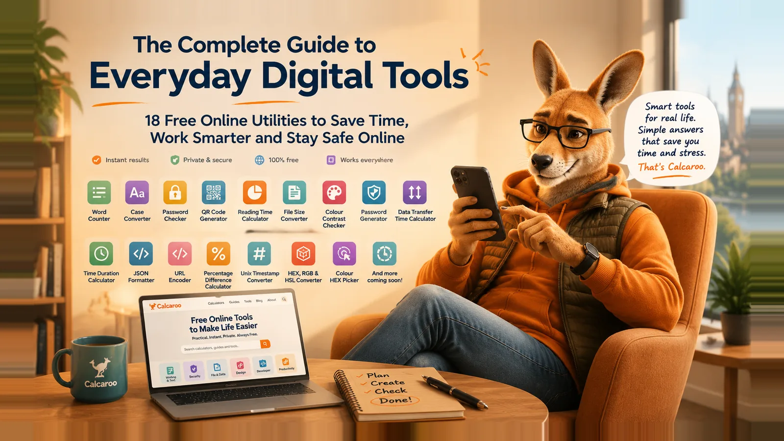 The Complete Guide to Everyday Digital Tools
18 Free Online Utilities to Save Time, Work Smarter and Stay Safe Online