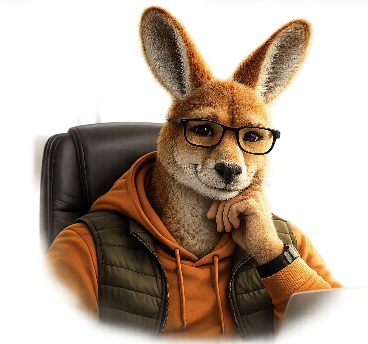 Portrait of Joey, Calcaroo's editorial guide